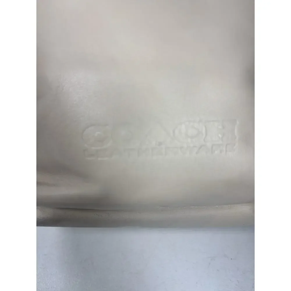 Coach League Flap Backpack Signature Jacquard Stone Ivory Leather Academia Rare